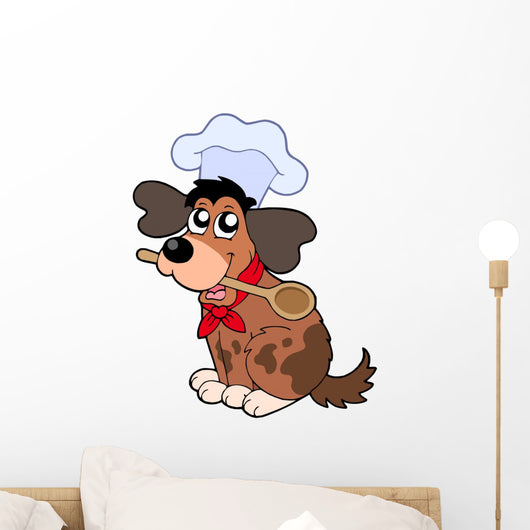 Cartoon Dog Chef Wall Decal