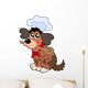 Cartoon Dog Chef Wall Decal