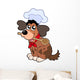 Cartoon Dog Chef Wall Decal