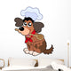 Cartoon Dog Chef Wall Decal