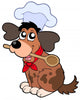 Cartoon Dog Chef Wall Decal