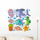 Aquatic Animals Collection Wall Stickers Wall Decal