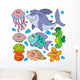 Aquatic Animals Collection Wall Stickers Wall Decal