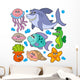 Aquatic Animals Collection Wall Stickers Wall Decal