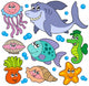 Aquatic Animals Collection Wall Stickers Wall Decal