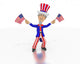 Uncle Sam Waves Two Wall Decal