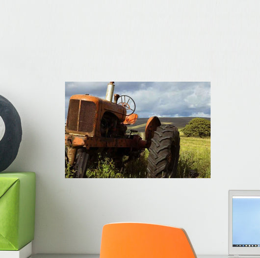 Old Farm Tractor Wall Decal