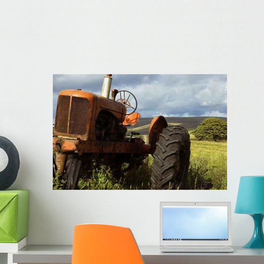 Old Farm Tractor Wall Decal