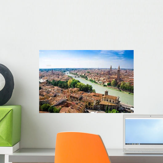 Verona and Adige River Wall Decal