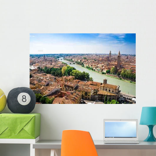 Verona and Adige River Wall Decal