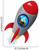 Cartoon Dog Astronaut Spaceship Wall Decal
