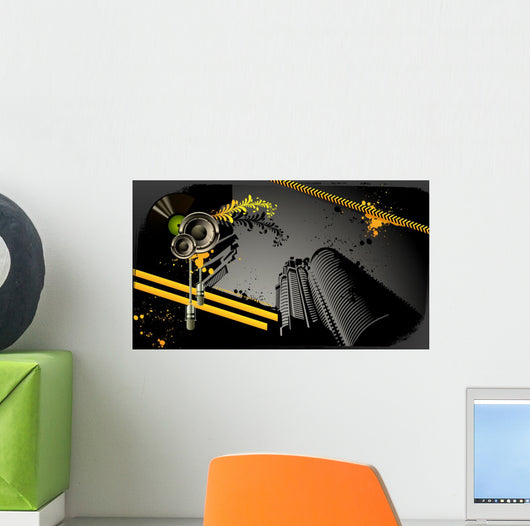 Modern Grunge Urban Graphic Wall Decal