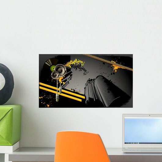 Modern Grunge Urban Graphic Wall Decal