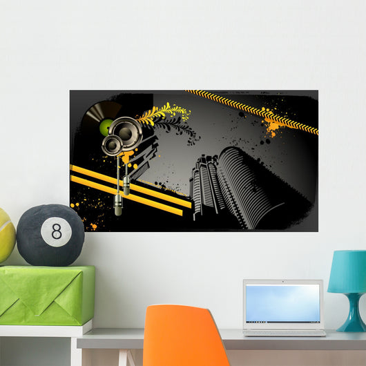 Modern Grunge Urban Graphic Wall Decal
