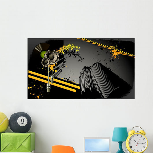 Modern Grunge Urban Graphic Wall Decal
