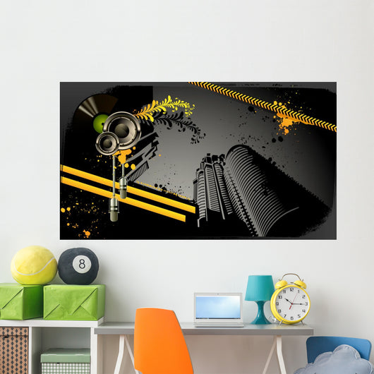 Modern Grunge Urban Graphic Wall Decal