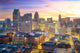 Aerial Downtown Detroit Twilight Wall Decal