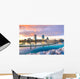 Milwaukee Evening Skyline Wall Decal