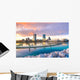 Milwaukee Evening Skyline Wall Decal