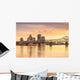 Downtown Louisville Morning Skyline Wall Decal