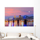 Downtown Louisville Bridge Skyline Wall Decal