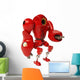 Red Robot Wall Decal