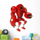Red Robot Wall Decal