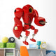 Red Robot Wall Decal