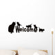Cats Welcome Wall Decal