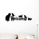 Cats Welcome Wall Decal