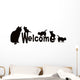 Cats Welcome Wall Decal