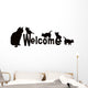 Cats Welcome Wall Decal