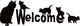 Cats Welcome Wall Decal