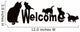 Cats Welcome Wall Decal