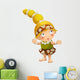 Caveman Cave Girl Child Wall Decal
