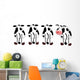 Four Silly Cows Wall Decal Sticker Set Panoramic Wall Decal