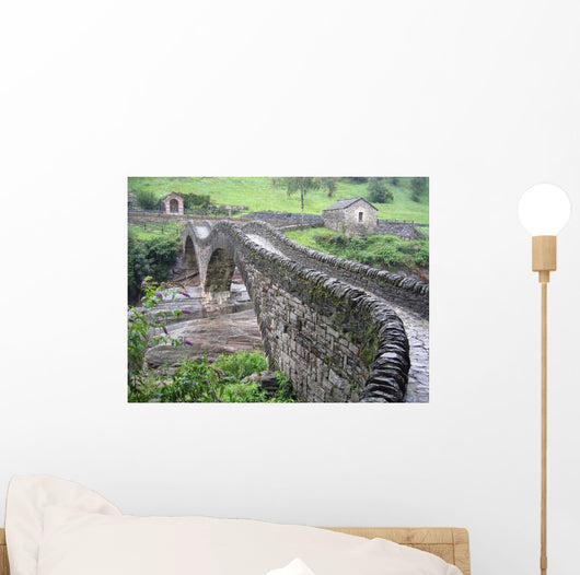 Br Cke Tessin Old Wall Decal