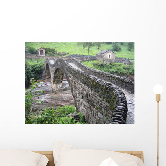 Br Cke Tessin Old Wall Decal
