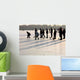 Winter Eisstockschiessen Auf Dem Wall Decal