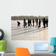 Winter Eisstockschiessen Auf Dem Wall Decal