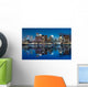 Boston Skyline Evening Wall Decal