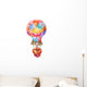 Lovely Watercolor Hot Air Wall Decal