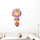 Lovely Watercolor Hot Air Wall Decal
