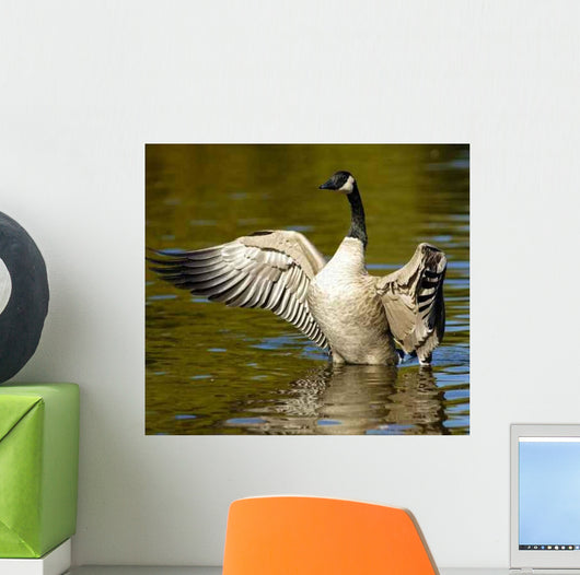 Goose with Outstretched Wings Wall Decal