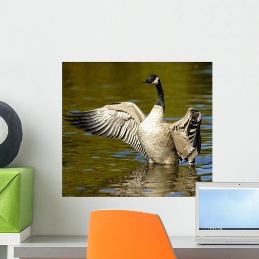 Goose with Outstretched Wings Wall Decal