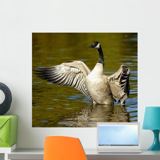 Goose with Outstretched Wings Wall Decal
