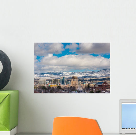 Warm Sunlight Paints City Wall Decal