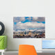 Warm Sunlight Paints City Wall Decal