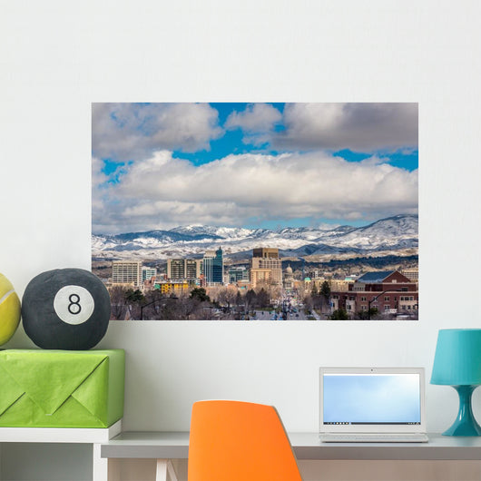 Warm Sunlight Paints City Wall Decal