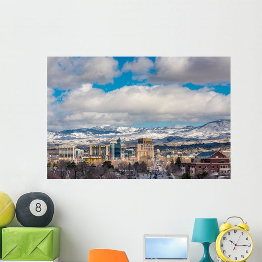 Warm Sunlight Paints City Wall Decal
